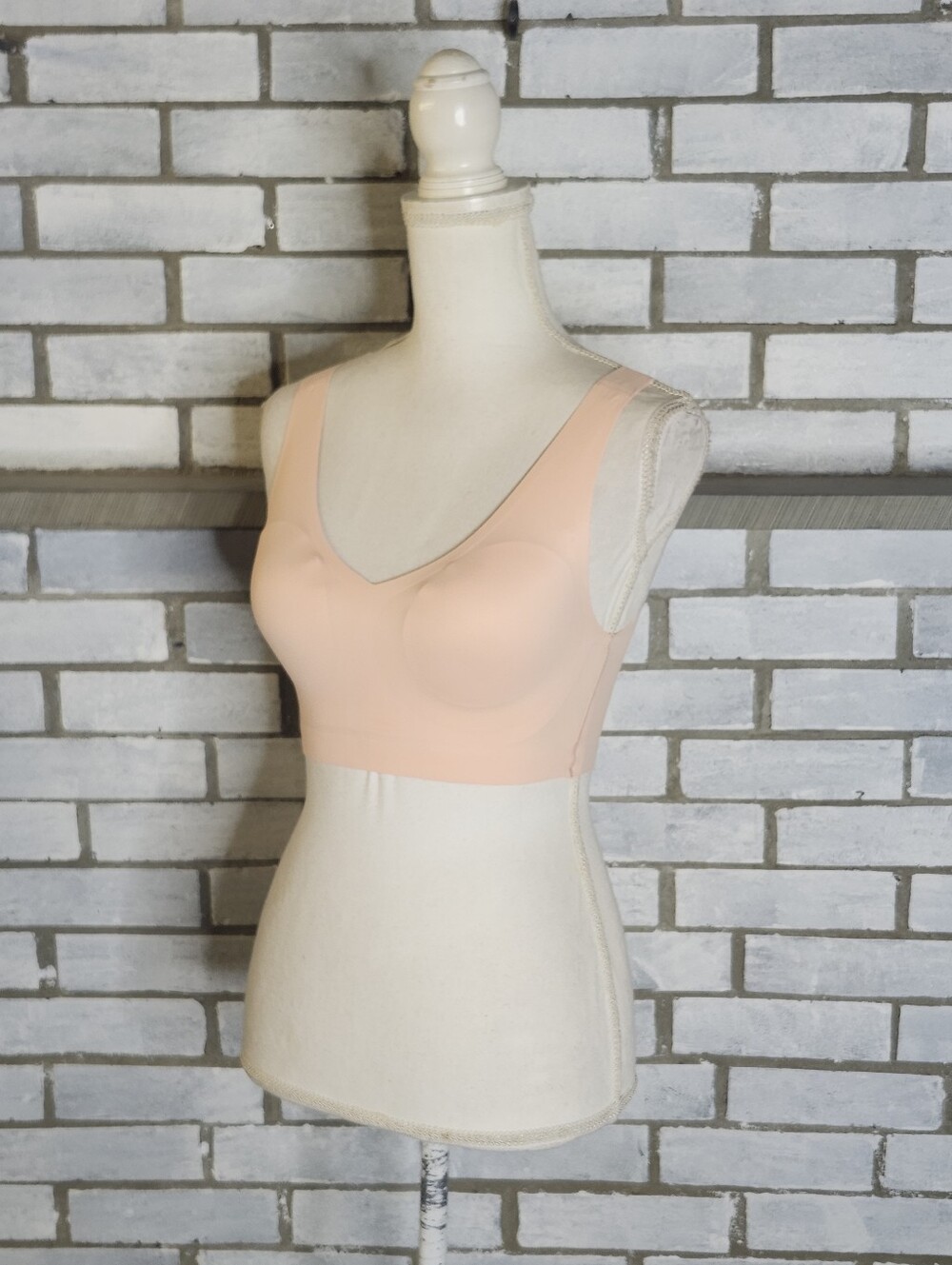 Soma Enbliss Bralette Bra Small S Peach Nude Wireless Seamless Soft Smooth